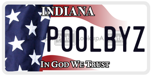 P00LBYZ license plate in Indiana