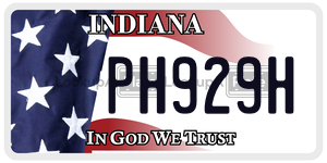 PH929H  license plate in IN