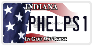 PHELPS1  license plate in IN
