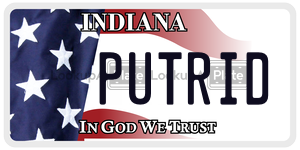 PUTRID  license plate in IN