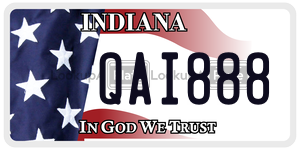 QAI888 license plate in Indiana