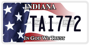 TAI772  license plate in IN