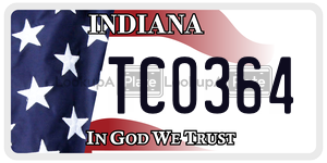 TCO364  license plate in IN