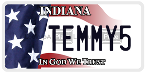 TEMMY5  license plate in IN
