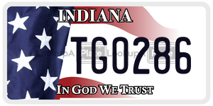 TGO286 license plate in Indiana
