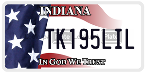 TK195LIL license plate in Indiana
