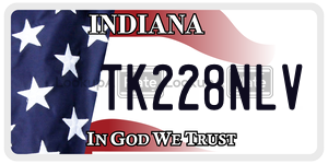 TK228NLV  license plate in IN