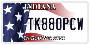 TK880PCW  license plate in IN