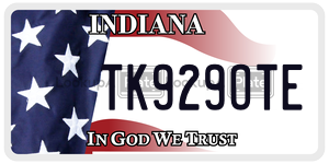 TK929OTE license plate in Indiana