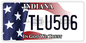 TLU506  license plate in IN