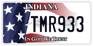 TMR933  license plate in IN