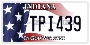 TPI439  license plate in IN