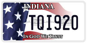 TQI920 license plate in Indiana