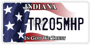 TR205MHP  license plate in IN