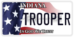 TROOPER  license plate in IN