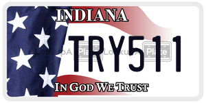 TRY511 license plate in Indiana