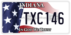 TXC146 license plate in Indiana