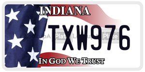 TXW976 license plate in Indiana