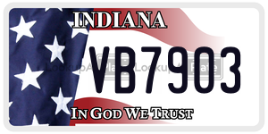 VB7903  license plate in IN