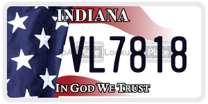VL7818 license plate in Indiana