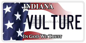 VULTURE license plate in Indiana