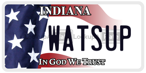 WATSUP  license plate in IN