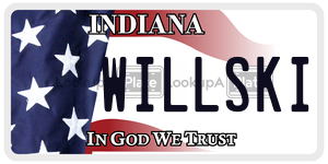 WILLSKI  license plate in IN