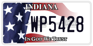 WP5428  license plate in IN