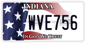 WVE756 license plate in Indiana