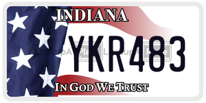YKR483  license plate in IN