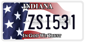 ZSI531 license plate in Indiana