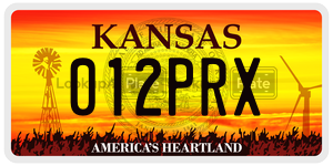 012PRX  license plate in KS