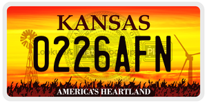 0226AFN  license plate in KS