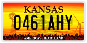 0461AHY license plate in Kansas