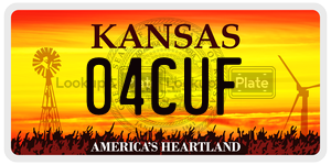 04CUF  license plate in KS