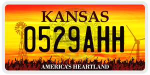 0529AHH  license plate in KS