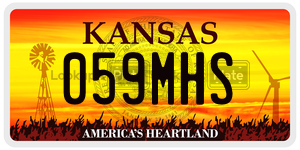 059MHS  license plate in KS
