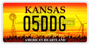 05DDG  license plate in KS