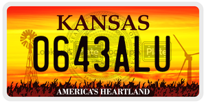 0643ALU  license plate in KS