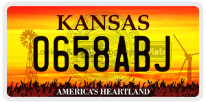 0658ABJ  license plate in KS