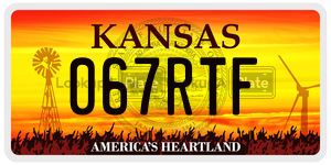 067RTF  license plate in KS