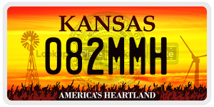 082MMH  license plate in KS