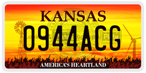 0944ACG  license plate in KS