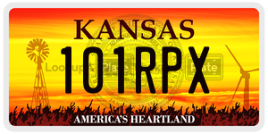 101RPX license plate in Kansas