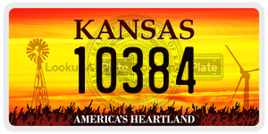 10384  license plate in KS