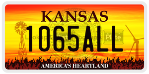 1065ALL  license plate in KS