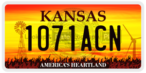 1071ACN  license plate in KS