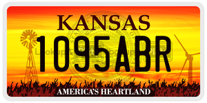 1095ABR  license plate in KS