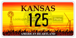 125  license plate in KS