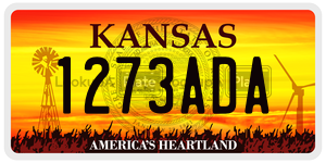 1273ADA  license plate in KS
